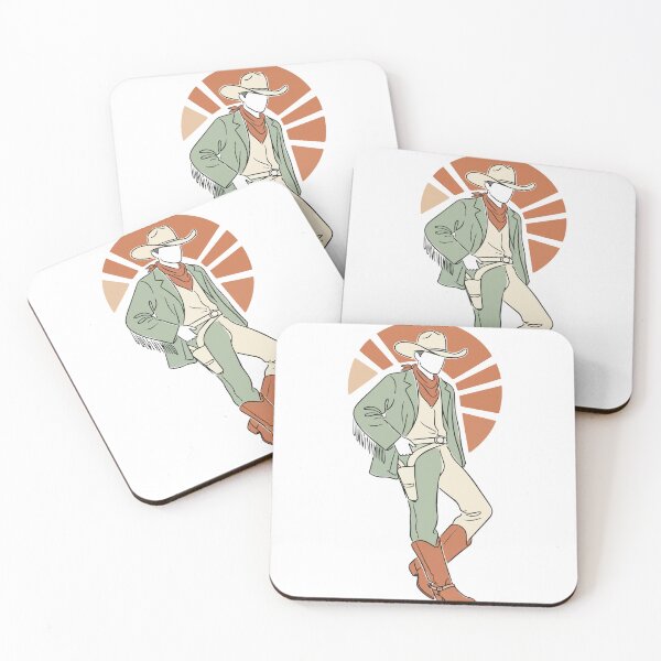 Item preview, Retro Western Gunslinger Cowboy Illustration - Minimalist Desert Sunburst Art designed and sold by BestChoiceService.
