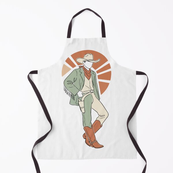Item preview, Retro Western Gunslinger Cowboy Illustration - Minimalist Desert Sunburst Art designed and sold by BestChoiceService.