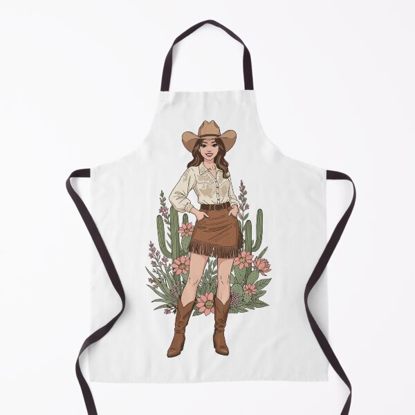 Item preview, Full Body Western Cowgirl Art - Aesthetic Desert Cactus & Cowboy Boots Print designed and sold by BestChoiceService.