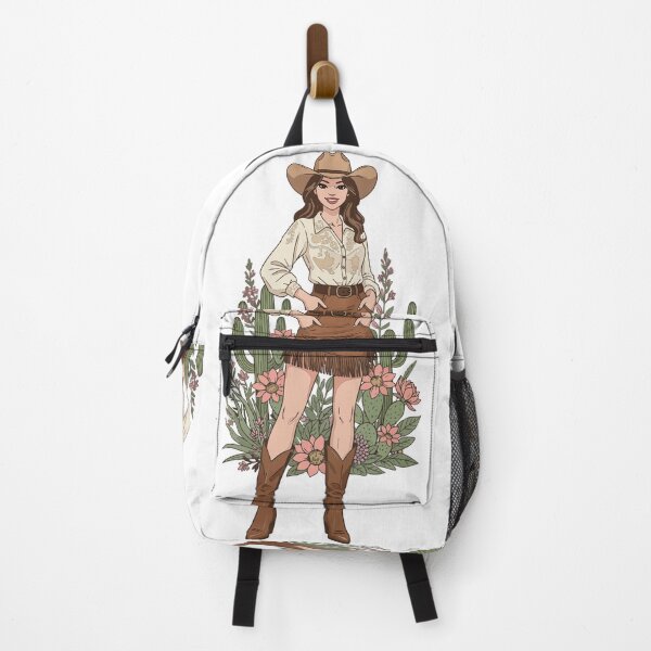 Item preview, Full Body Western Cowgirl Art - Aesthetic Desert Cactus & Cowboy Boots Print designed and sold by BestChoiceService.