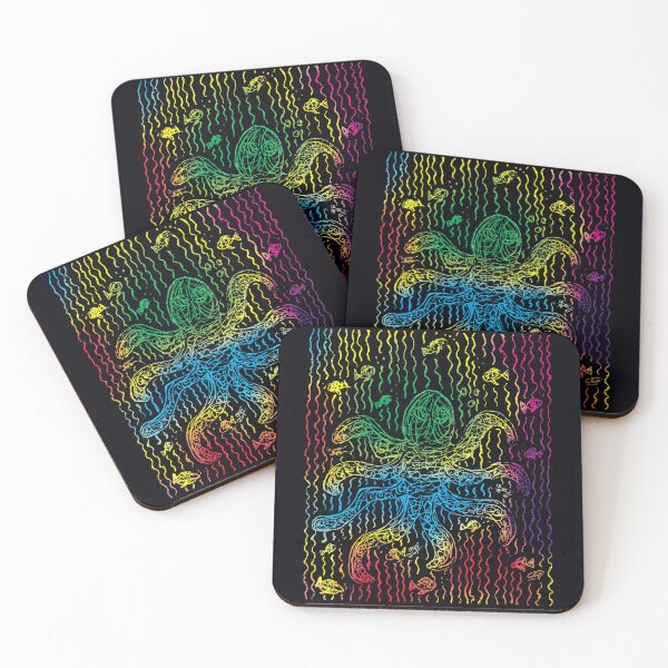 Item preview, Rainbow Octopus and Fish under the Sea designed and sold by Bellewood222.