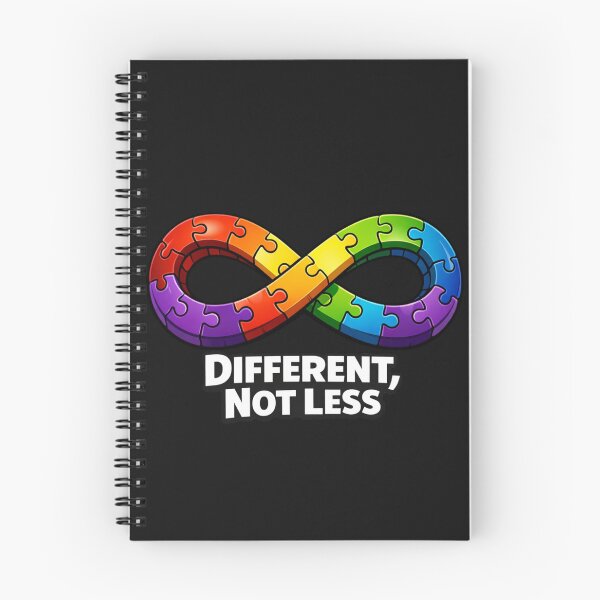 Item preview, Autism Awareness Infinity Puzzle Different Not Less designed and sold by Tsugraf Designs.
