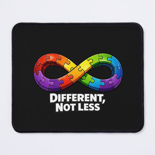 Item preview, Autism Awareness Infinity Puzzle Different Not Less designed and sold by Tsugraf Designs.