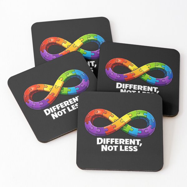 Item preview, Autism Awareness Infinity Puzzle Different Not Less designed and sold by Tsugraf Designs.