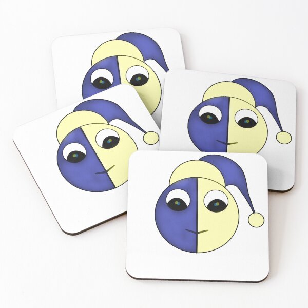 Item preview, Blue and Yellow Cute Jester Sports Fan Art designed and sold by SahmatArt.