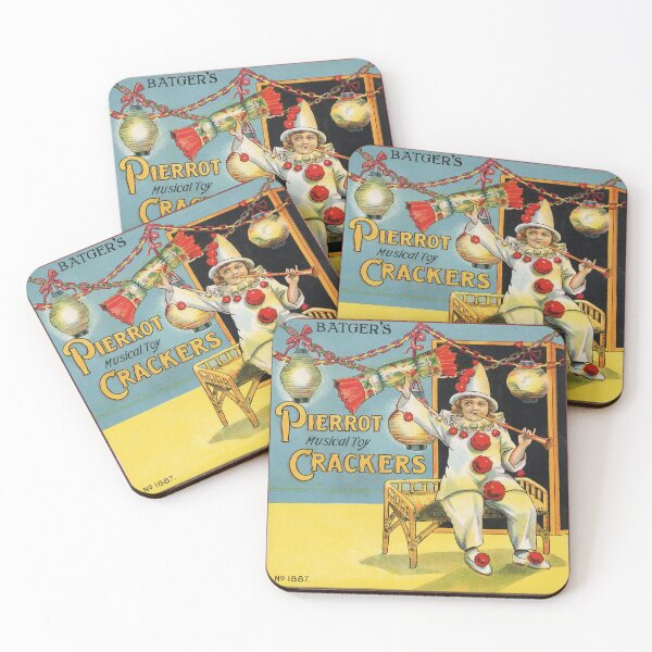 Item preview, Antique Festive Pierrot Crackers Label designed and sold by prettycritters.