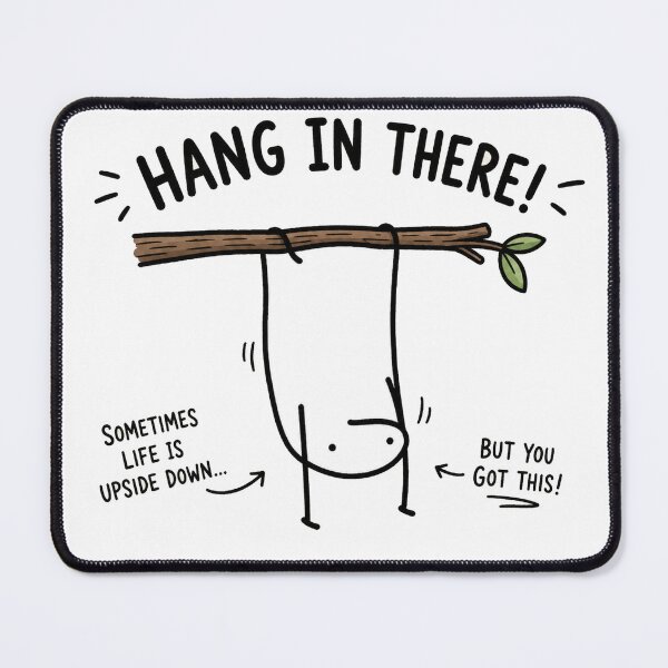 Item preview, Hang In There Upside Down Motivation designed and sold by Soffar-So-good.
