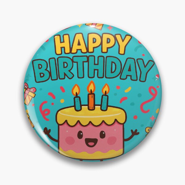 Item preview, Cute Kawaii Happy Birthday Cake Character designed and sold by Innova_Creations.