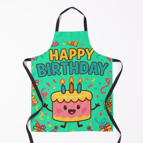Item preview, Cute Kawaii Happy Birthday Cake Character designed and sold by Innova_Creations.