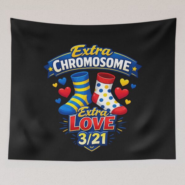 Item preview, Down Syndrome Awareness Extra Love Socks 3/21 designed and sold by Tsugraf Designs.