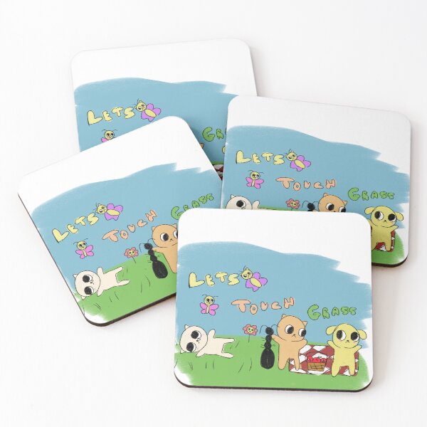 Item preview, Let's Touch Grass Together designed and sold by StnkysStkrz.