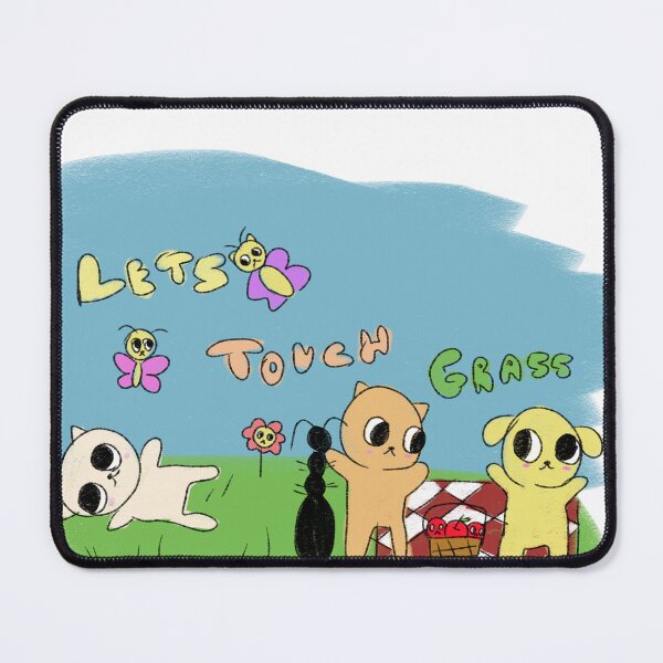 Item preview, Let's Touch Grass Together designed and sold by StnkysStkrz.