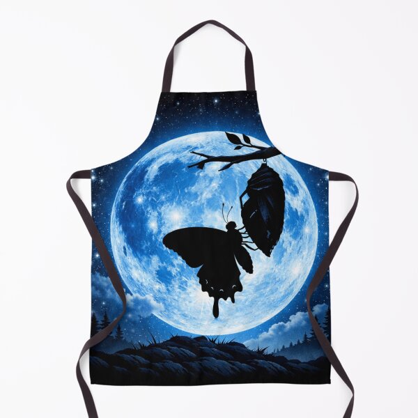 Item preview, Moonlit Metamorphosis - Butterfly Emerging Under the Blue Moon designed and sold by PhoenixbyGEDA.