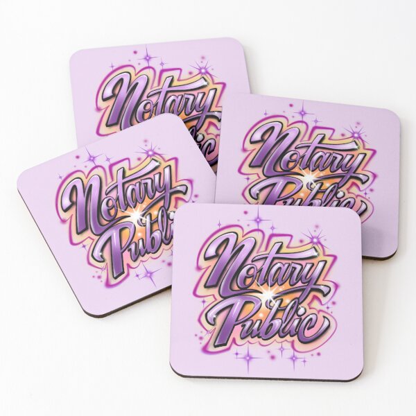 Item preview, Airbrush Purple Notary Public Design designed and sold by NotaryLife.