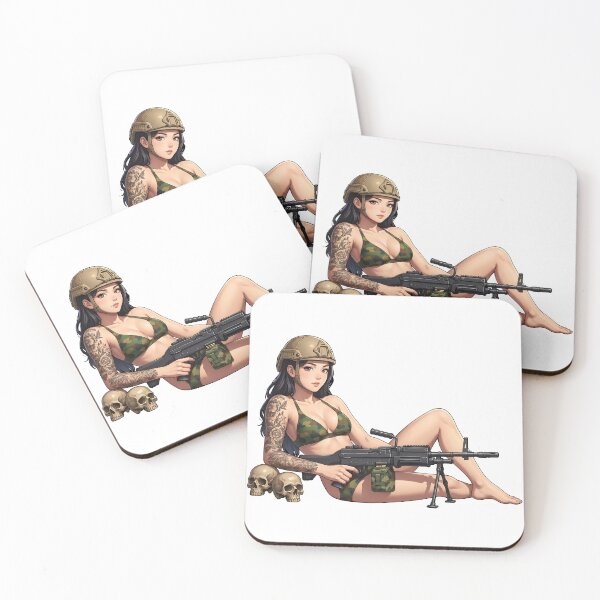 Item preview, Machine Gun Girl designed and sold by RAWLIFEGRAPHIC.