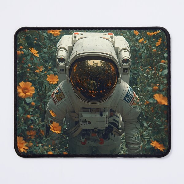 Item preview, Cosmic Sci-Fi Nature Camomiles Delights With Astronaut designed and sold by GrinGalore.