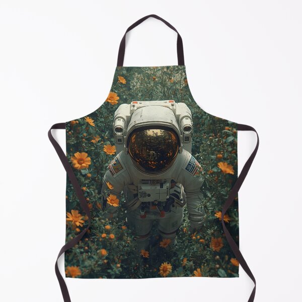 Item preview, Cosmic Sci-Fi Nature Camomiles Delights With Astronaut designed and sold by GrinGalore.