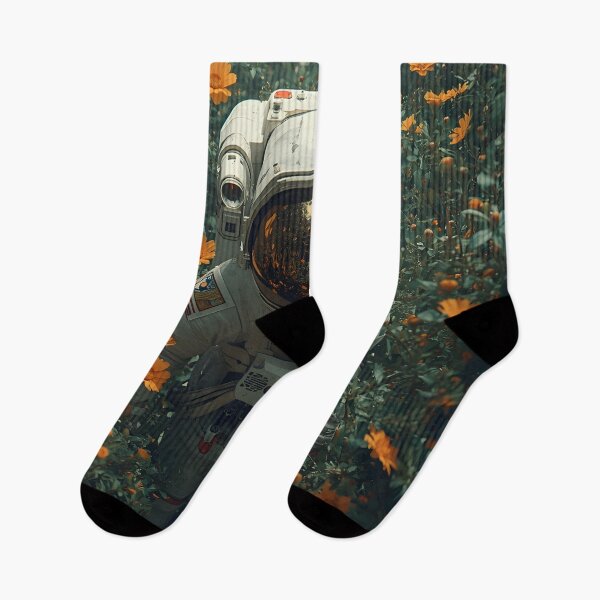 Item preview, Cosmic Sci-Fi Nature Camomiles Delights With Astronaut designed and sold by GrinGalore.