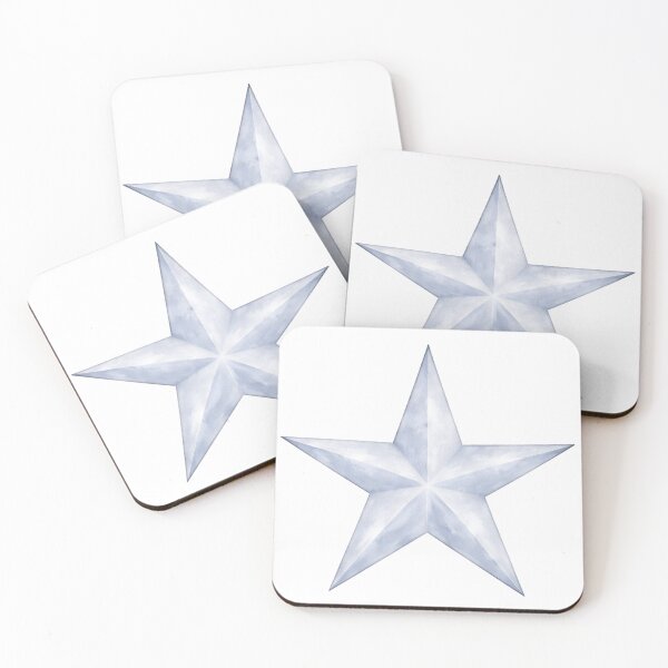 Item preview, Ice Blue Watercolor Star designed and sold by Blink Art Studio.