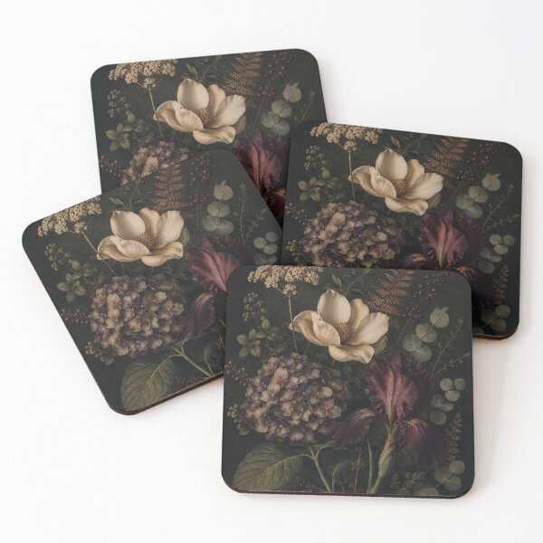 Item preview, Dark Botanical Floral Wall Art Poster  designed and sold by Tienda-Vane.