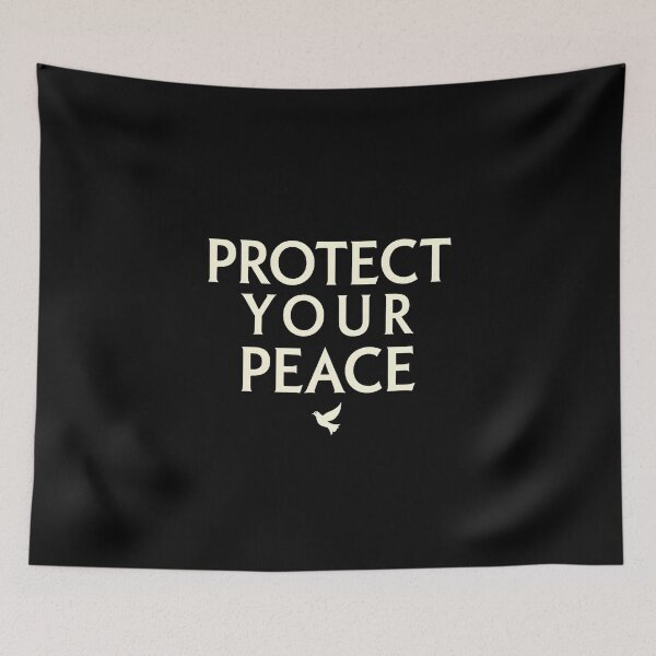 Item preview, Protect Your Peace Minimal Luxury Emotional Typography Streetwear Design designed and sold by Vajid Designs .