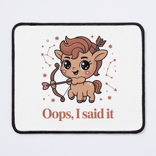 Item preview, Funny Sagittarius Zodiac Sticker – Oops I Said It | Cute Sagittarius Meme Design designed and sold by Cool-cat-art.