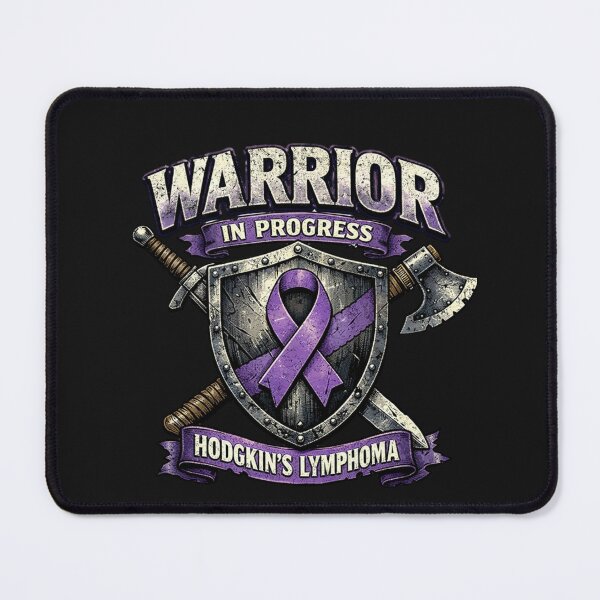 Item preview, Hodgkin's Lymphoma Warrior In Progress Purple Ribbon designed and sold by Tsugraf Designs.