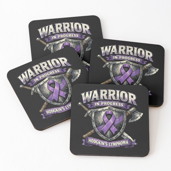 Item preview, Hodgkin's Lymphoma Warrior In Progress Purple Ribbon designed and sold by Tsugraf Designs.