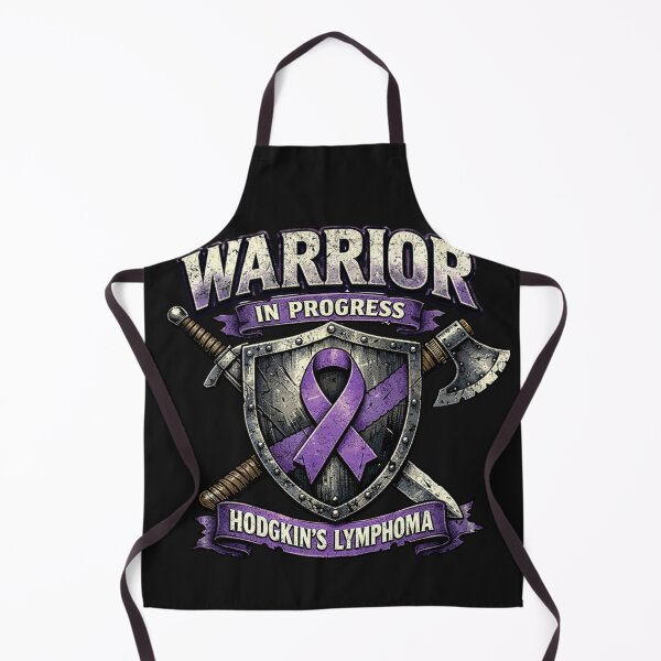 Item preview, Hodgkin's Lymphoma Warrior In Progress Purple Ribbon designed and sold by Tsugraf Designs.