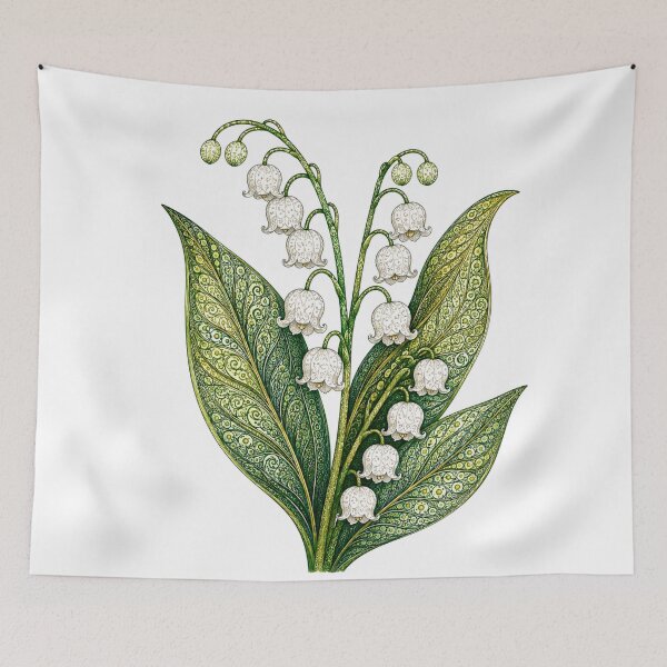 Item preview, Intricate Lily of the Valley - May Birth Flower designed and sold by PaintedbyCarol.