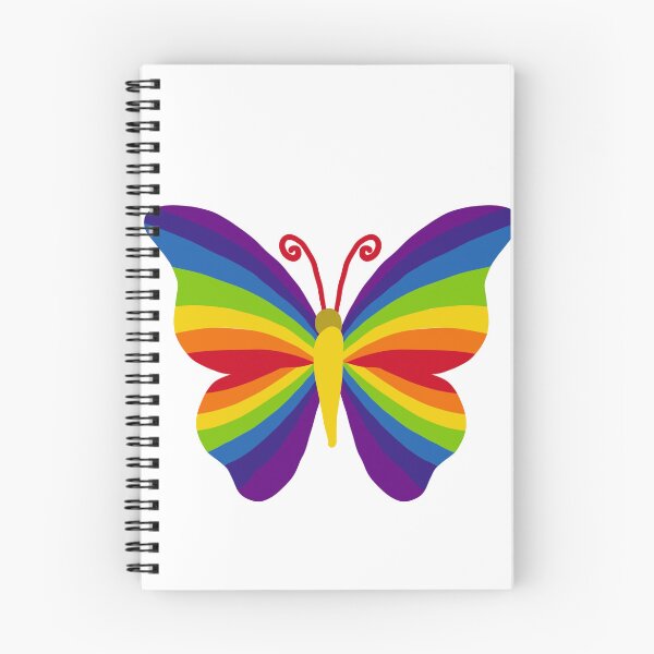 Item preview, Cute Rainbow Butterfly - Colorful Striped Insect Cartoon Graphic designed and sold by SolutionsArt.