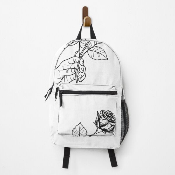 Item preview, Rose and Smoke Line Art Drawing designed and sold by JeevanStickers.