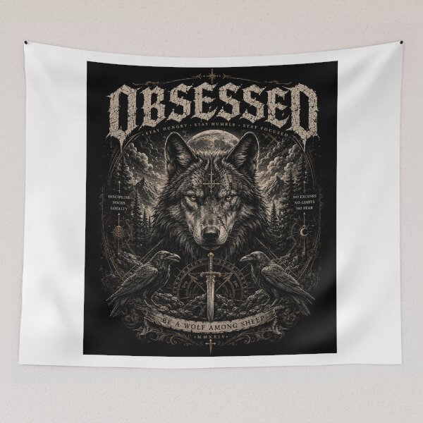 Item preview, OBSESSED – Wolf Among Sheep designed and sold by JcAbstractArt.