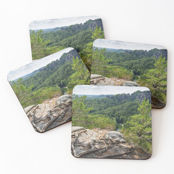 Item preview, Roots and view of the Amselgrund valley near Rathen in Saxon Switzerland designed and sold by Heidemüllerin.
