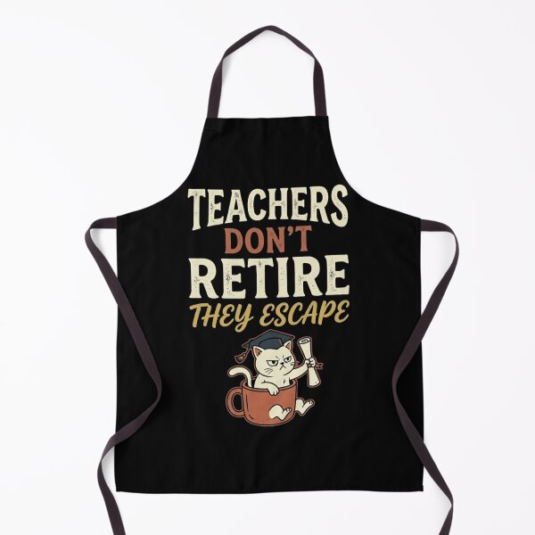 Item preview, Teachers Don't Retire They Escape Funny Cat Coffee Mug Gift designed and sold by CozyPanicStudio.