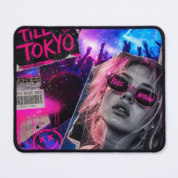 Item preview, Neon Ruckus — Millennial Party Mixed‑Media Collage designed and sold by Jandedan.