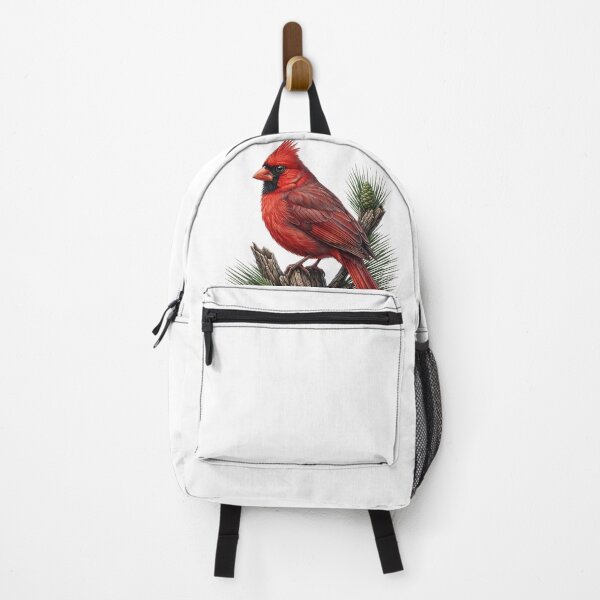 Item preview, Vibrant Northern Cardinal • Realistic Nature Illustrative Sticker & Apparel designed and sold by CleverCulture.