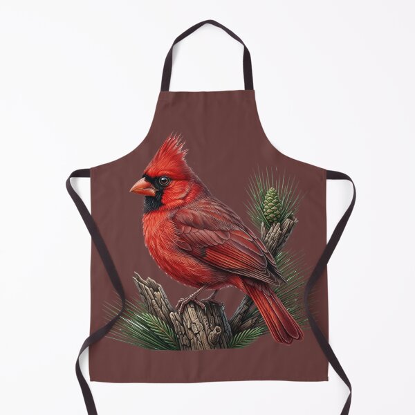 Item preview, Vibrant Northern Cardinal • Realistic Nature Illustrative Sticker & Apparel designed and sold by CleverCulture.