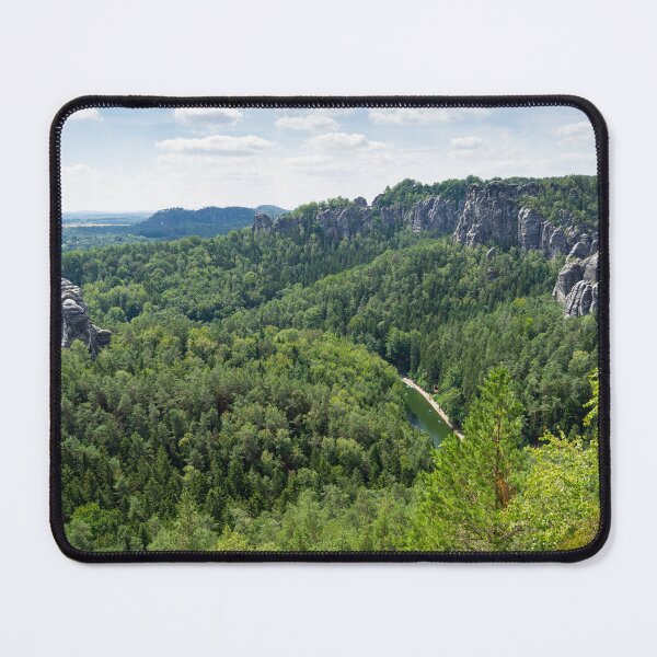Item preview, View of the Amselgrund valley and towards the Bastei in Saxon Switzerland designed and sold by Heidemüllerin.