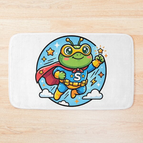 Item preview, Super Hero Frog – Cute Cartoon Amphibian Adventure Design designed and sold by ArtsyExplorer.