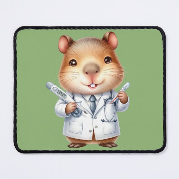 Item preview, Doctor Hamster with Thermometers designed and sold by sanorastyle.