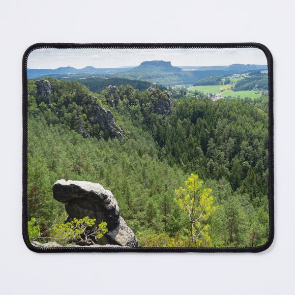 Item preview, View towards Lilienstein mountain in Saxon Switzerland designed and sold by Heidemüllerin.