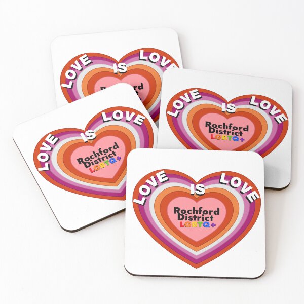 Item preview, Love is Love - Lesbian Flag designed and sold by Rochford District LGBTQ+ Group.
