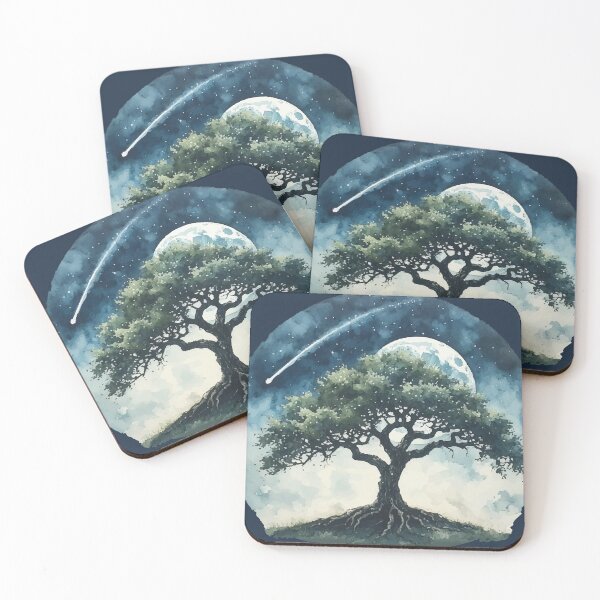 Item preview, Moonlit Tree & Shooting Star - A Knight's Oath designed and sold by TamaraWabe.
