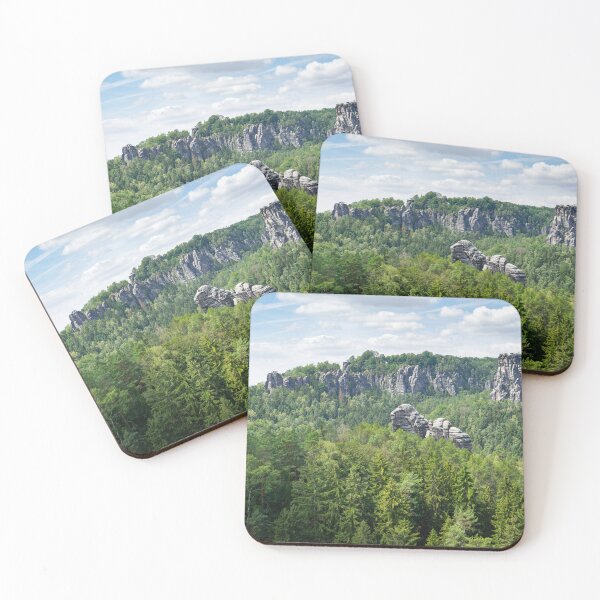 Item preview, Green forest and sandstones in the Bastei area, Saxon Switzerland designed and sold by Heidemüllerin.