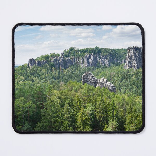 Item preview, Green forest and sandstones in the Bastei area, Saxon Switzerland designed and sold by Heidemüllerin.