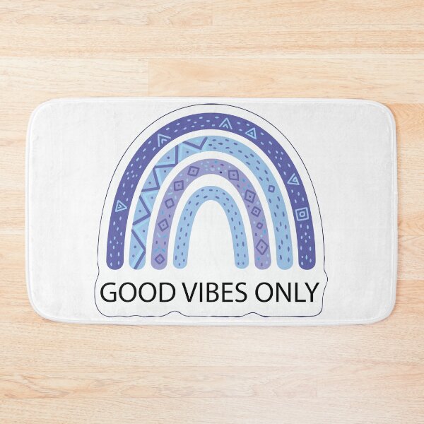 Item preview, Good Vibes Only Boho Rainbow Sticker - Cute Blue & Purple Pastel Positive Quote designed and sold by BestChoiceService.