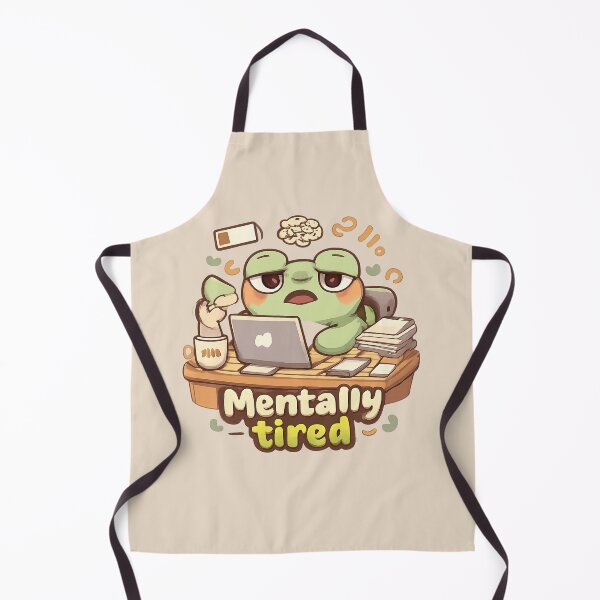 Item preview, Mentally Tired Frog | Cute Kawaii Chibi Desk Chaos designed and sold by Noxivora.