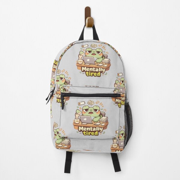 Item preview, Mentally Tired Frog | Cute Kawaii Chibi Desk Chaos designed and sold by Noxivora.
