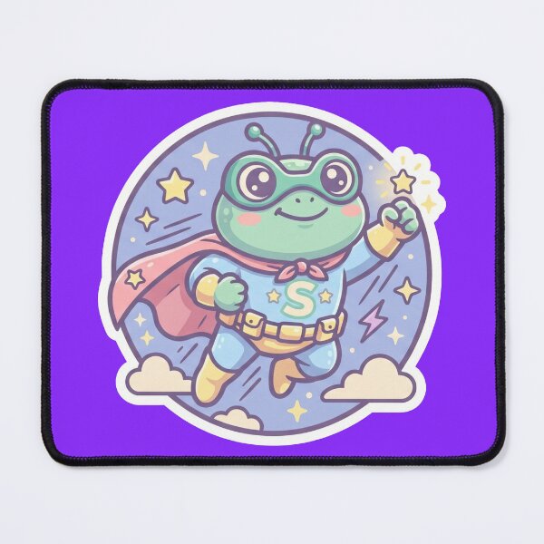 Item preview, Super Hero Frog – Cute Cartoon Amphibian Adventure designed and sold by ArtsyExplorer.